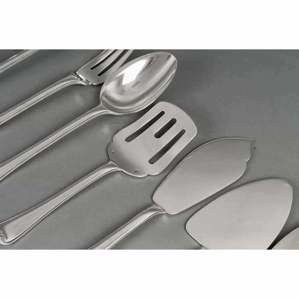 Ménagère « Mazarin » argent massif de PUIFORCAT | Biron Ménagère "Mazarin" argent massif de PUIFORCAT