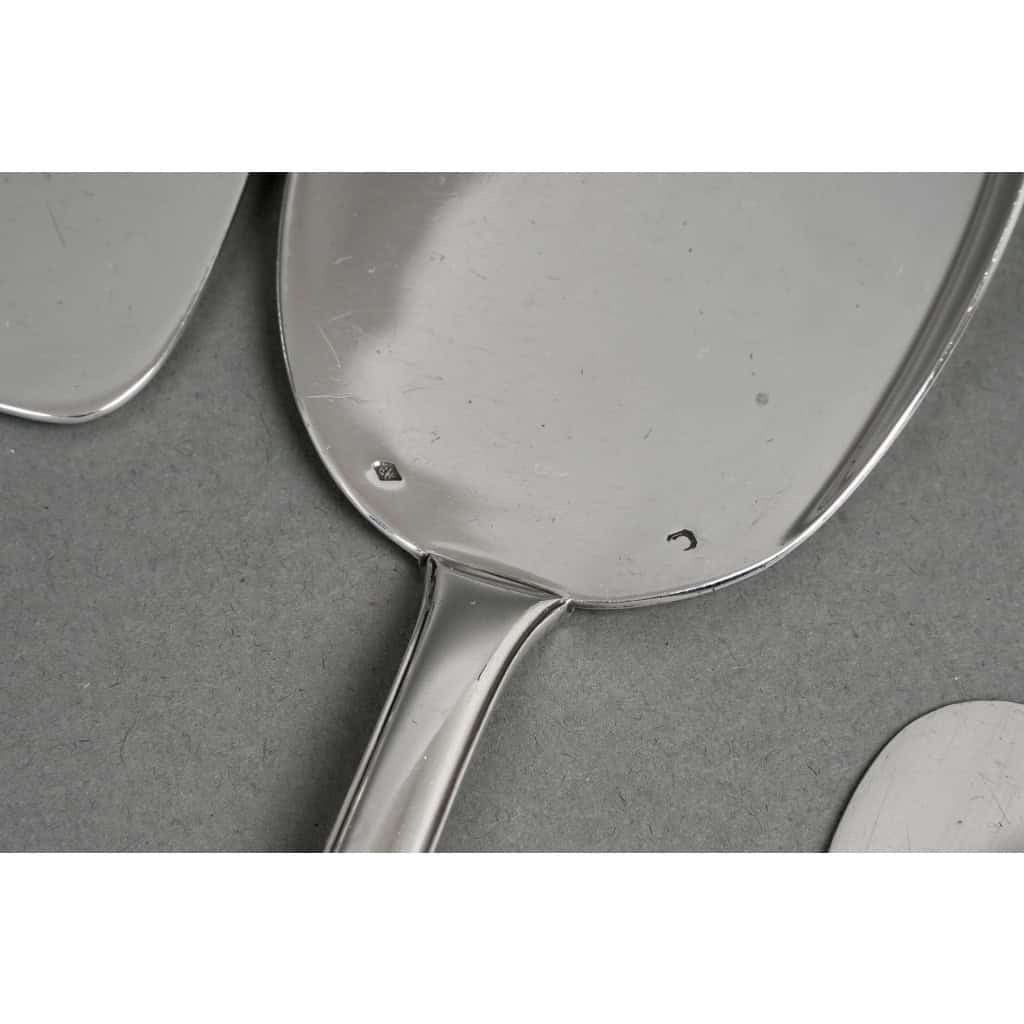 Ménagère « Mazarin » argent massif de PUIFORCAT | Biron Ménagère "Mazarin" argent massif de PUIFORCAT