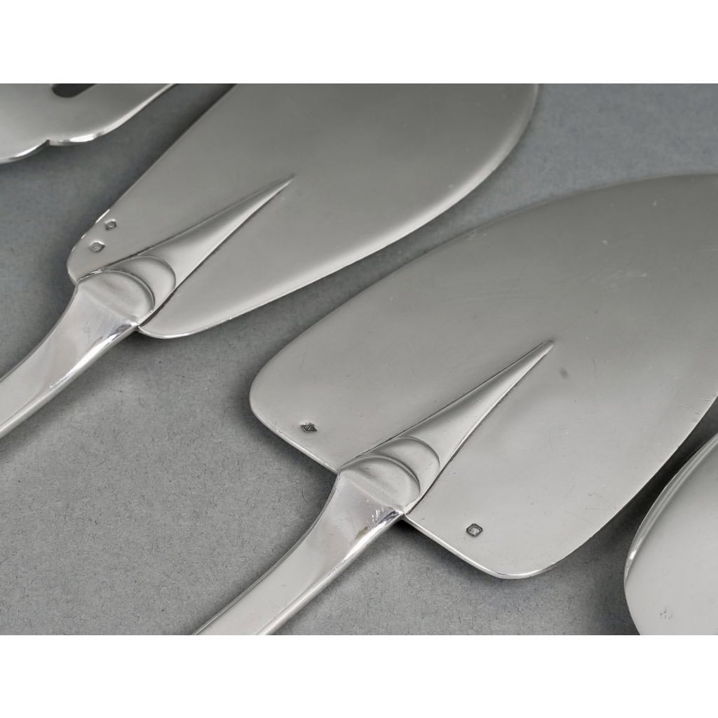 Ménagère « Mazarin » argent massif de PUIFORCAT | Biron Ménagère "Mazarin" argent massif de PUIFORCAT