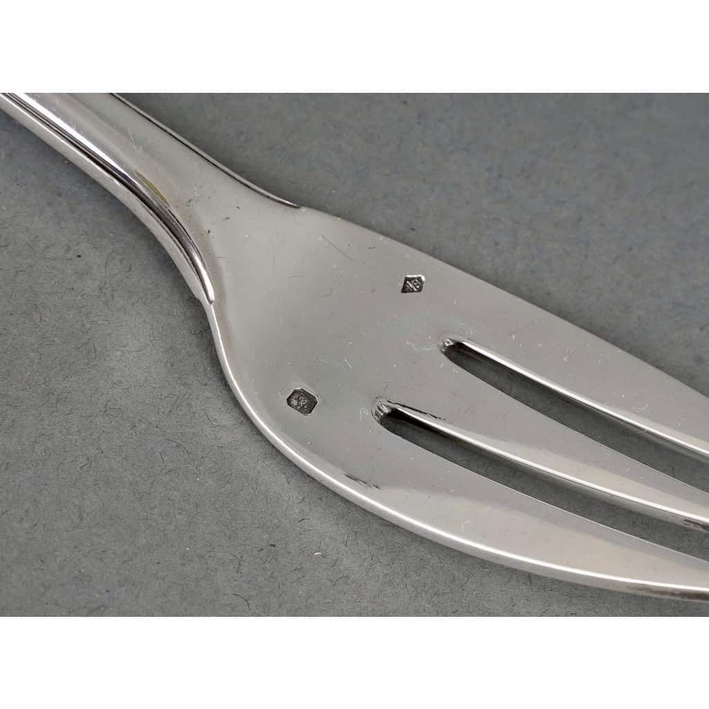 Ménagère « Mazarin » argent massif de PUIFORCAT | Biron Ménagère "Mazarin" argent massif de PUIFORCAT
