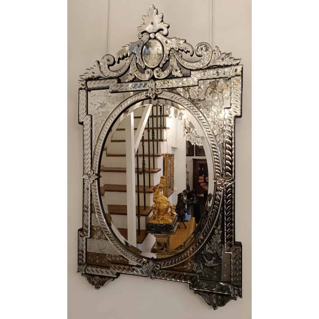 Miroir Vénitien 19eme | Biron ||||||||||||