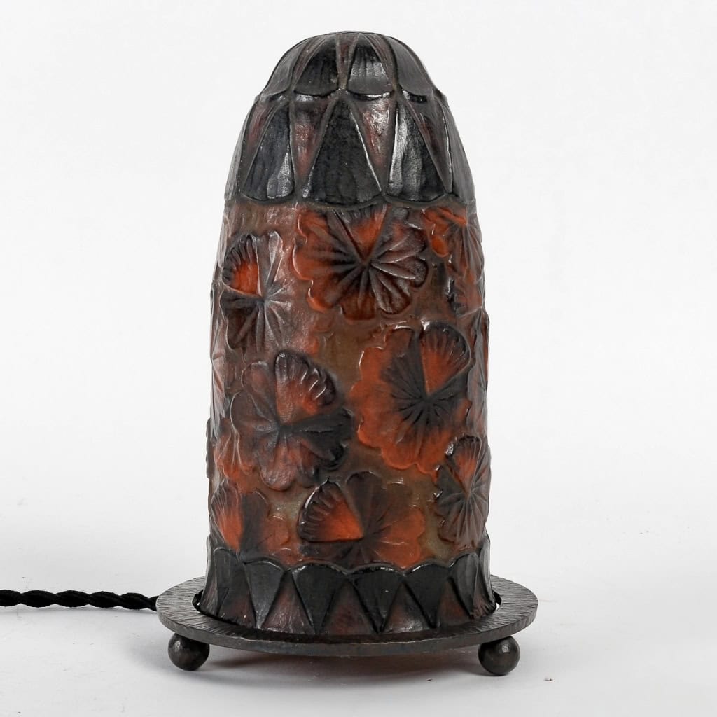 Veilleuse « Corolle » pâte de verre de Gabriel ARGY-ROUSSEAU | Biron Veilleuse "Corolle" pâte de verre de Gabriel ARGY-ROUSSEAU