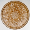 Boîte « Chrysanthème » verre blanc patiné sépia de René LALIQUE | Biron Boîte "Chrysanthème" verre blanc patiné sépia de René LALIQUE