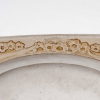 Cendrier « Médicis » verre blanc patiné sépia de René LALIQUE | Biron Cendrier "Médicis" verre blanc patiné sépia de René LALIQUE