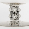 Coupe « Saint Denis » verre blanc émaillé noir de René LALIQUE | Biron Coupe "Saint Denis" verre blanc émaillé noir de René LALIQUE