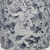 Vase « Bacchus » verre blanc patiné bleu de René LALIQUE | Biron Vase "Bacchus" verre blanc patiné bleu de René LALIQUE