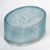 Boîte « Amours » verre blanc patiné bleu de René LALIQUE | Biron ||||||