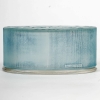 Boîte « Amours » verre blanc patiné bleu de René LALIQUE | Biron Boîte "Amours" verre blanc patiné bleu de René LALIQUE