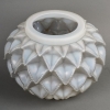 Vase « Languedoc » verre opalescent patiné gris de René LALIQUE | Biron Vase « Languedoc » verre opalescent patiné gris de René LALIQUE