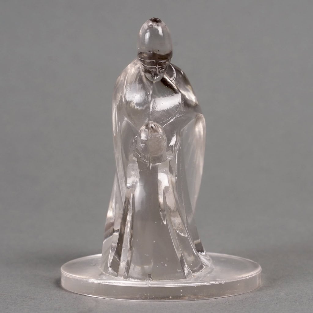 Presse-Papiers « Jeanne Lanvin » verre blanc de René LALIQUE | Biron Presse-Papiers "Jeanne Lanvin" verre blanc de René LALIQUE
