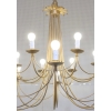 1960 Grand lustre 16 lumières par Maison Roche | Biron 1960 Grand lustre 16 lumières par Maison Roche