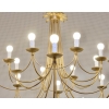 1960 Grand lustre 16 lumières par Maison Roche | Biron 1960 Grand lustre 16 lumières par Maison Roche