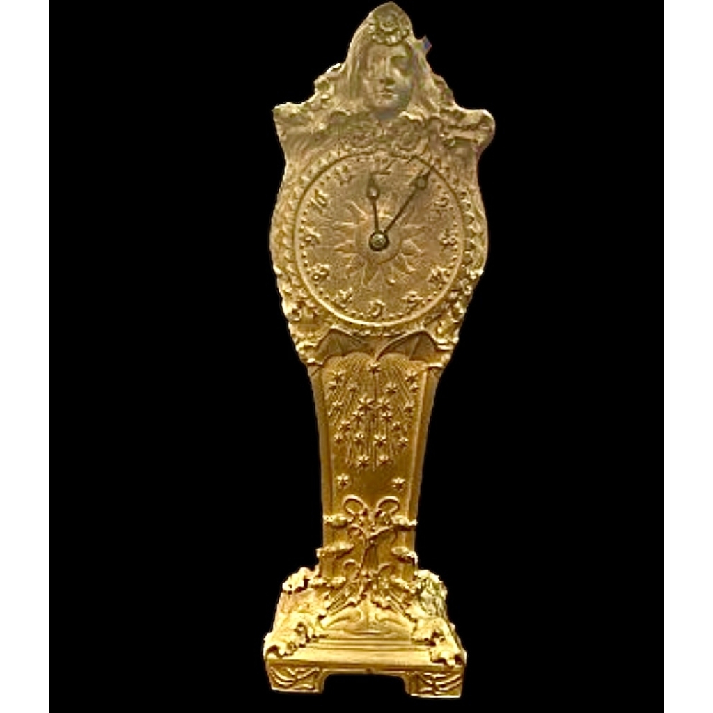 PETITE PENDULE SYMBOLISTE DE LA FONDERIE LOUCHET | Biron ||||||||||||