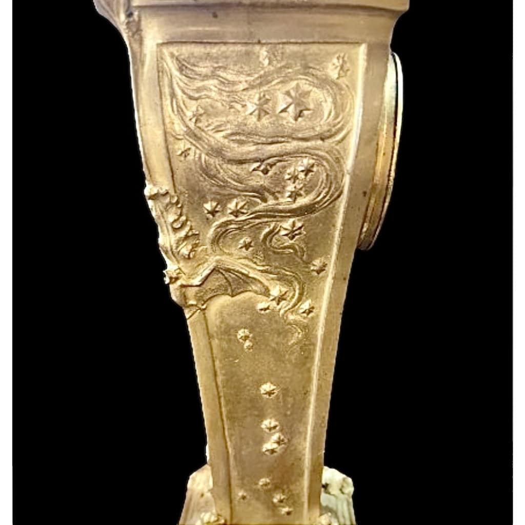 PETITE PENDULE SYMBOLISTE DE LA FONDERIE LOUCHET | Biron PETITE PENDULE SYMBOLISTE DE LA FONDERIE LOUCHET