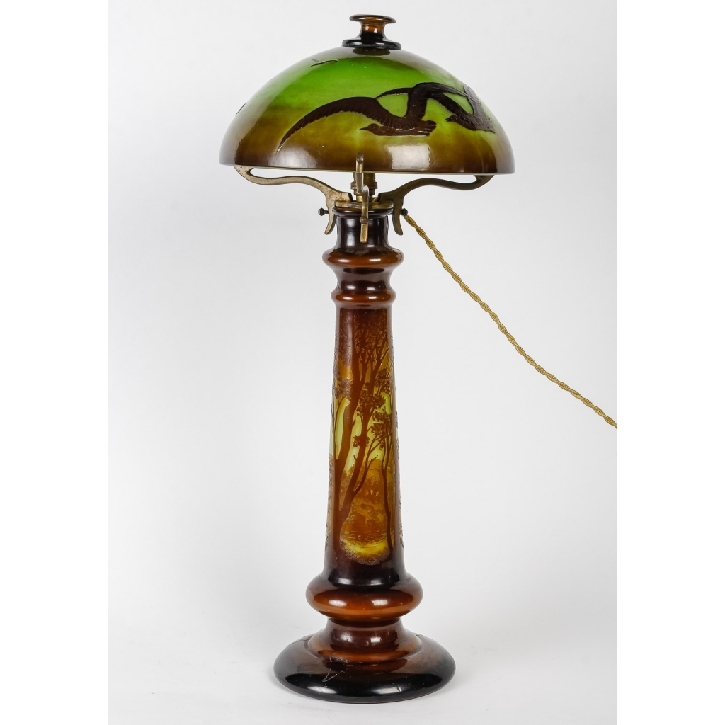 EMILE GALLÉ LAMPE ART NOUVEAU | Biron EMILE GALLÉ LAMPE ART NOUVEAU