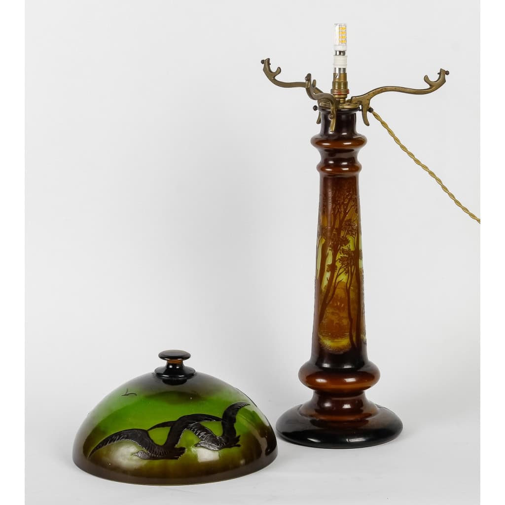EMILE GALLÉ LAMPE ART NOUVEAU | Biron EMILE GALLÉ LAMPE ART NOUVEAU