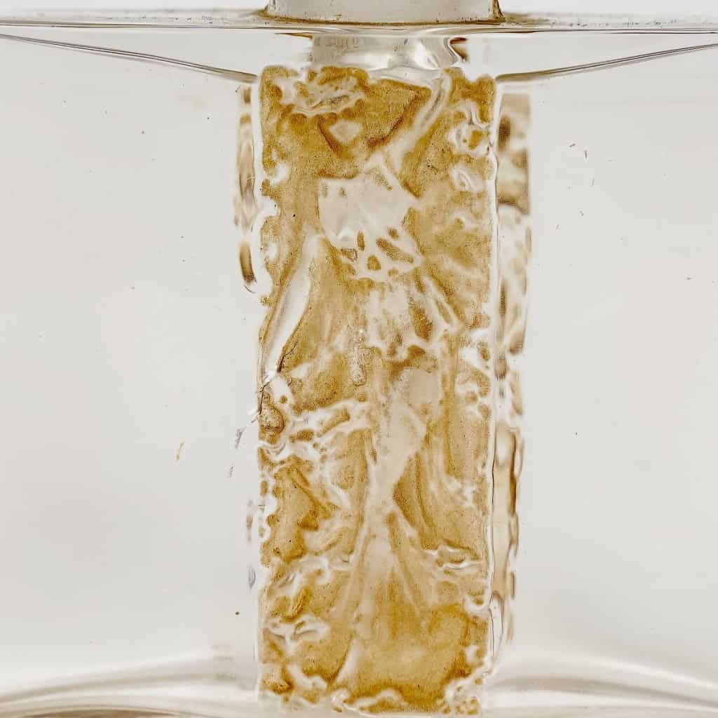 Flacon « L’Orée » verre blanc patiné sépia de René LALIQUE pour Claire Paris | Biron Flacon "L'Orée" verre blanc patiné sépia de René LALIQUE pour Claire Paris