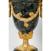 Paire de cassolettes en marbre vert de mer et bronze doré | Biron Paire de cassolettes en marbre vert de mer et bronze doré
