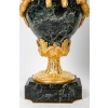 Paire de cassolettes en marbre vert de mer et bronze doré | Biron Paire de cassolettes en marbre vert de mer et bronze doré