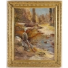 Tableau « Canards près d’une lavandière » d’Antoine Vollon | Biron |||||||||