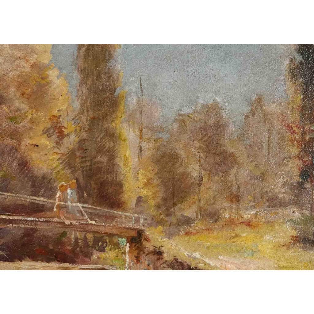 Tableau « Canards près d’une lavandière » d’Antoine Vollon | Biron Tableau "Canards près d'une lavandière" d'Antoine Vollon