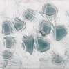 Flacon « Carré Plat Hirondelles » verre blanc patiné bleu de René LALIQUE | Biron Flacon « Carré Plat Hirondelles » verre blanc patiné bleu de René LALIQUE