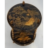 1970′ Guéridon Style Maison Baguès Décor Bambou en Bronze Doré Avec Plateaux Laque de Chine | Biron |||||||||||