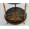 1970′ Guéridon Style Maison Baguès Décor Bambou en Bronze Doré Avec Plateaux Laque de Chine | Biron 1970′ Guéridon Style Maison Baguès Décor Bambou en Bronze Doré Avec Plateaux Laque de Chine