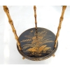 1970′ Guéridon Style Maison Baguès Décor Bambou en Bronze Doré Avec Plateaux Laque de Chine | Biron 1970′ Guéridon Style Maison Baguès Décor Bambou en Bronze Doré Avec Plateaux Laque de Chine