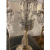 1950′ Paire de Chandeliers Cristal De Bohéme 2 Branches Socles Perlés Et Signés | Biron 1950′ Paire de Chandeliers Cristal De Bohéme 2 Branches Socles Perlés Et Signés