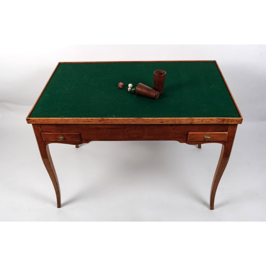 Table à jeux tric – trac d’époque Louis XV (1724 – 1774). | Biron Table à jeux tric - trac d'époque Louis XV (1724 - 1774).