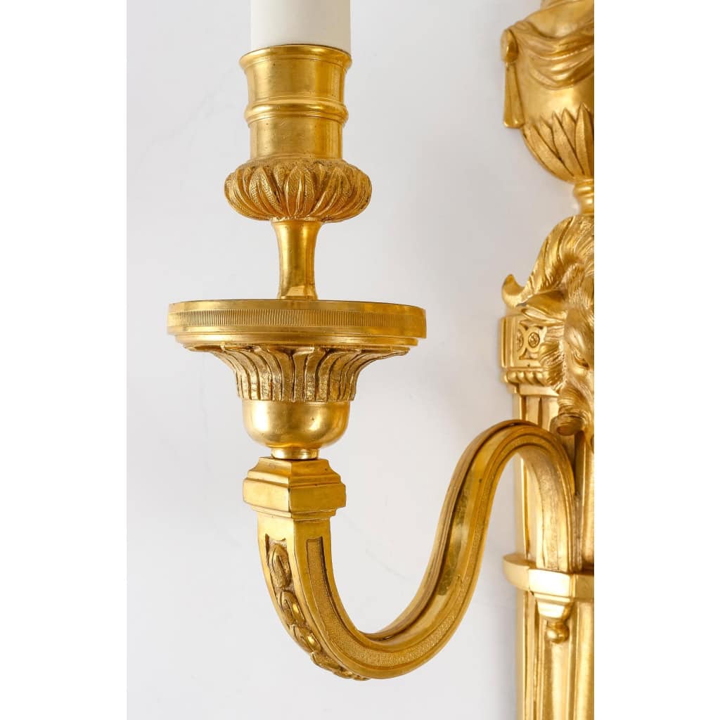 Paire d’appliques de style Louis XVI. | Biron Paire d'appliques de style Louis XVI.