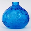 Vase « Courges » verre bleu électrique de René LALIQUE | Biron Vase "Courges" verre bleu électrique de René LALIQUE