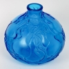 Vase « Courges » verre bleu électrique de René LALIQUE | Biron Vase "Courges" verre bleu électrique de René LALIQUE