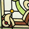 Paire de vitraux Art Nouveau aux iris (148 x 100 cm) | Biron Paire de vitraux Art Nouveau aux iris (148 x 100 cm)