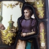 Vitrail Renaissance aux clés (23 x 30,5 cm) | Biron Vitrail Renaissance aux clés (23 x 30,5 cm)
