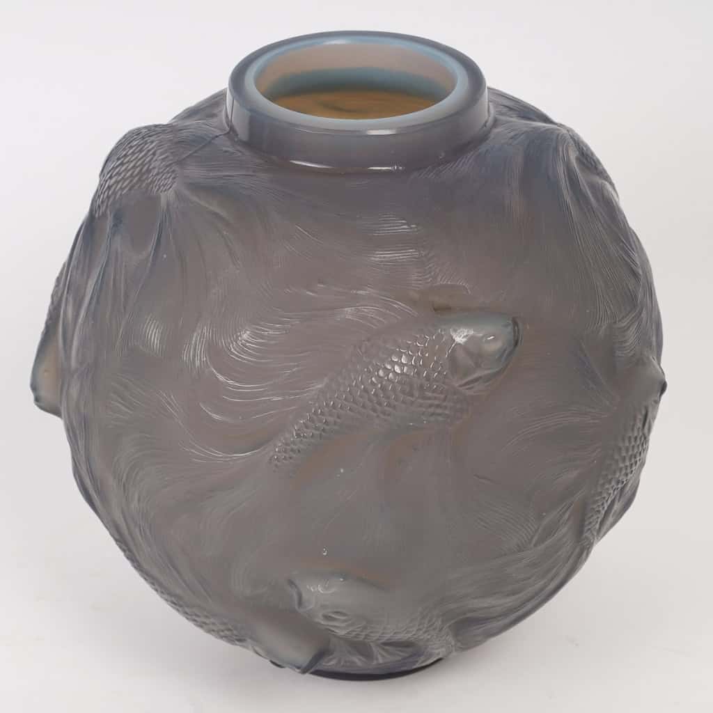 Vase « Formose » verre agate de René LALIQUE | Biron Vase "Formose" verre agate de René LALIQUE