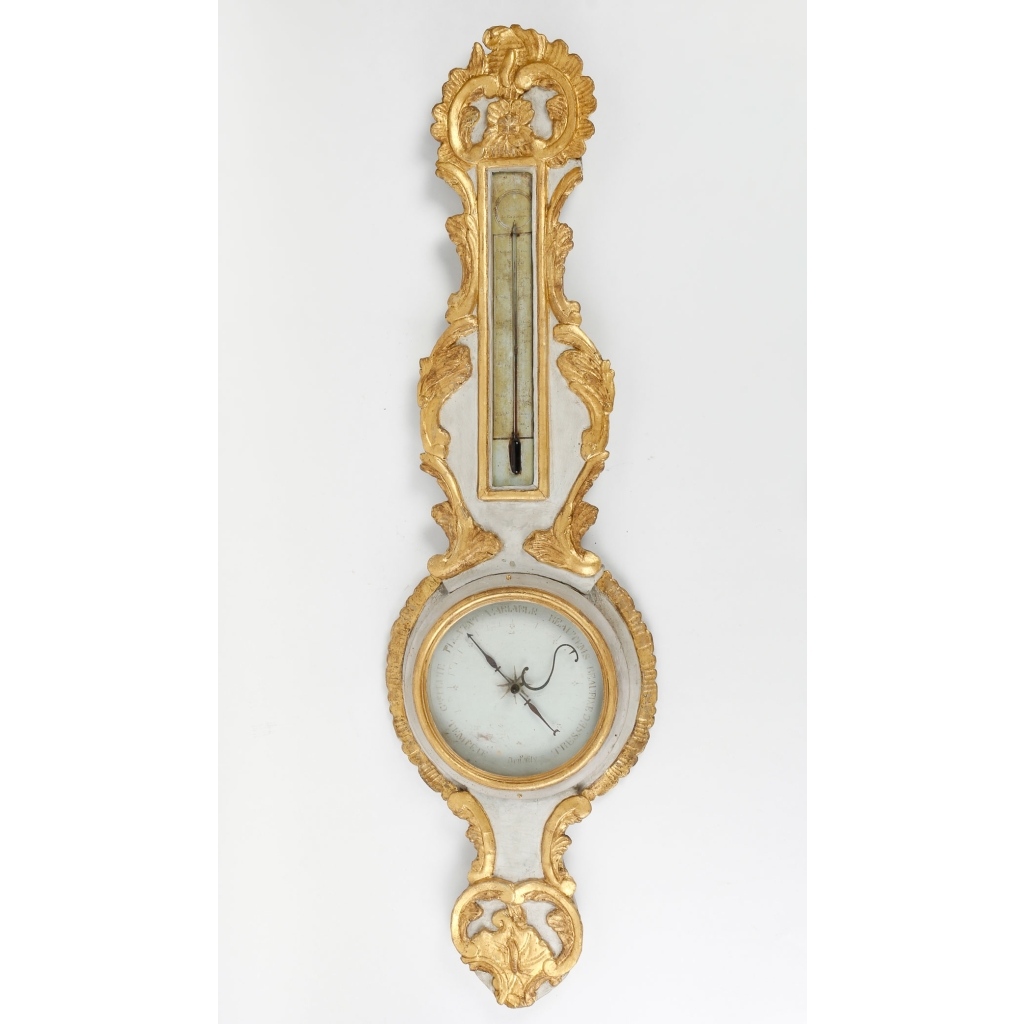 Baromètre – thermomètre d’époque Louis XV (1724 – 1774). | Biron |||||