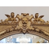 Miroir Doré à Décor De Lions d’époque 19ème | Biron Miroir Doré à Décor De Lions d'époque 19ème