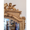 Miroir Doré à Décor De Lions d’époque 19ème | Biron Miroir Doré à Décor De Lions d'époque 19ème