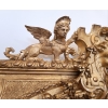 Miroir Doré à Décor De Lions d’époque 19ème | Biron Miroir Doré à Décor De Lions d'époque 19ème
