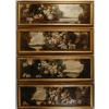 Suite de 4 tableaux de grande taille signée Ezechiele Guardascione | Biron ||||||||||||||||