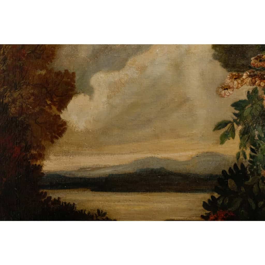 Suite de 4 tableaux de grande taille signée Ezechiele Guardascione | Biron Suite de 4 tableaux de grande taille signée Ezechiele Guardascione