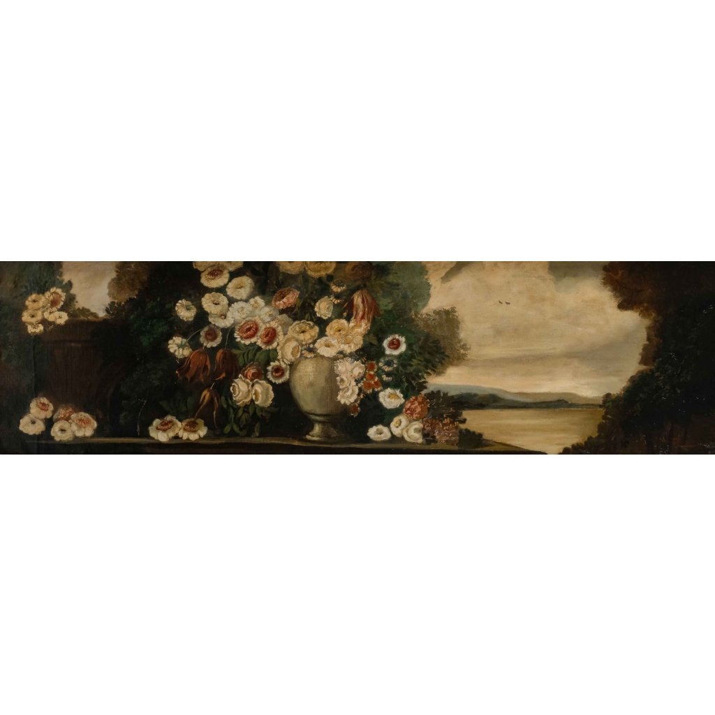 Suite de 4 tableaux de grande taille signée Ezechiele Guardascione | Biron Suite de 4 tableaux de grande taille signée Ezechiele Guardascione