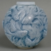 Vase « Formose » verre opalescent patiné bleu de René LALIQUE | Biron ||||||