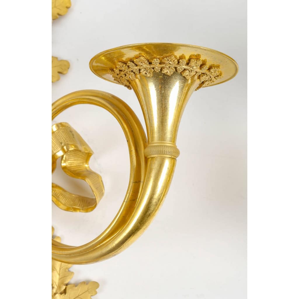 Paire d’importantes appliques de style Louis XVI. | Biron Paire d'importantes appliques de style Louis XVI.
