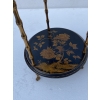1970′ Paire De Guéridons Ou Similaires Style Maison Baguès Décor Bambou en Bronze Doré Avec Plateaux Laque de Chine | Biron 1970′ Paire De Guéridons Ou Similaires Style Maison Baguès Décor Bambou en Bronze Doré Avec Plateaux Laque de Chine
