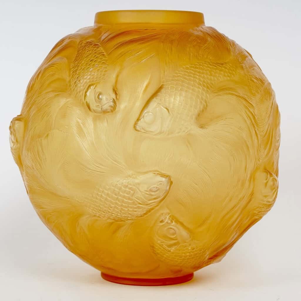 Vase « Formose » verre butterscotch de René LALIQUE | Biron |||||
