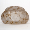 Boîte « Dinard » verre blanc patiné sépia de René LALIQUE | Biron ||||||||||