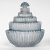 Flacon « Ambroise » verre blanc patiné bleu de René LALIQUE | Biron |||||